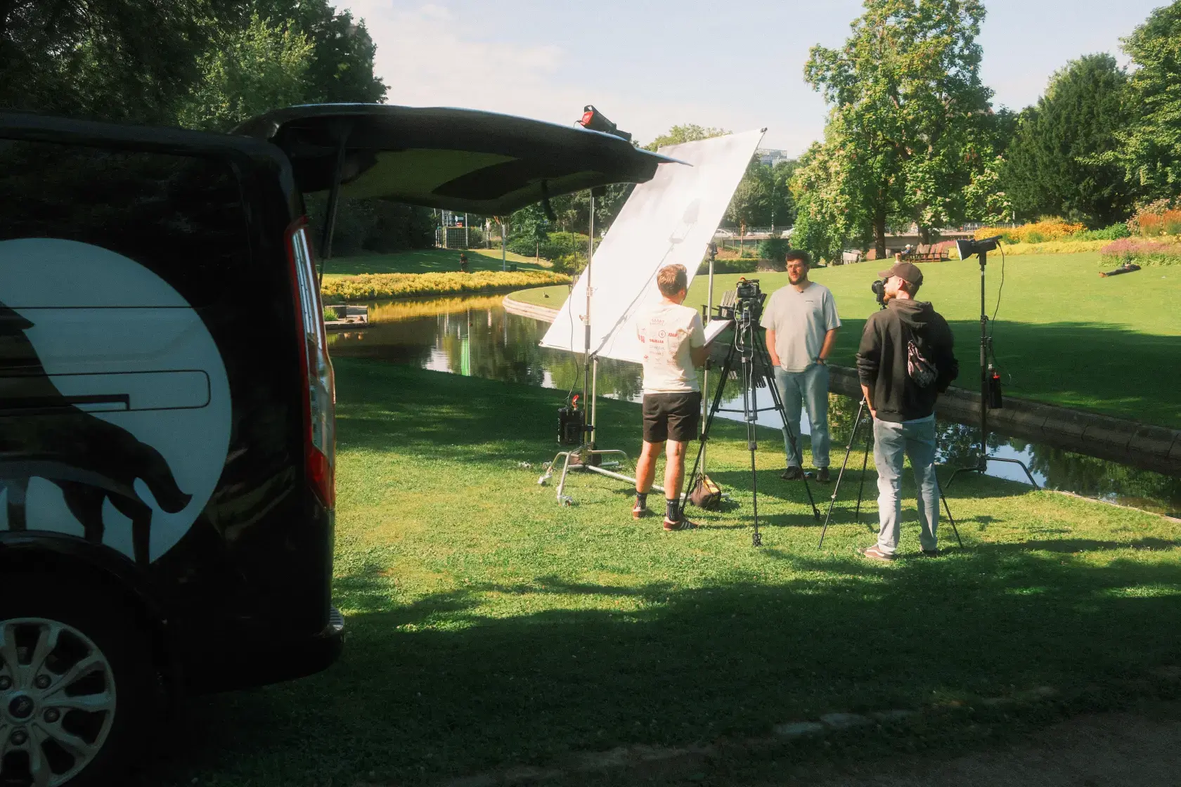 Filmproduktion MOCANOX bei einem Dreh in Hamburg